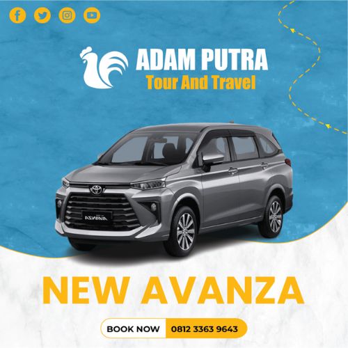 Armada New Avanza Adam Putra Travel untuk perjalanan travel Malang Surabaya via tol