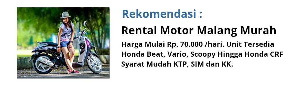 Brosur rental motor malang
