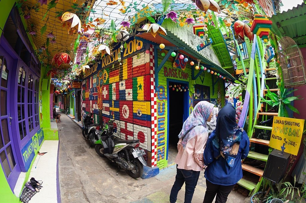 Kampung Warna-warni Jodipan dan Kampung Tridi bisa dikunjungi sekaligus Kampung Warna Warni Jodipan Malang